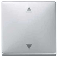 MTN584219,Blind push-button, polar white, System M