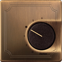 MTN537443,Central plate for room temperature control insert with changeover contact, Artec/Antique