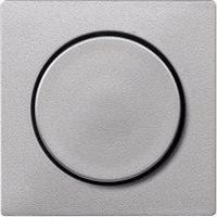 MTN569960,Central plate for rotary dimmer inserts up to 600 VA, aluminium,System M