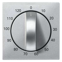 MTN539244,Central plate for time switch insert, 120 min, white,glossy,System M